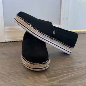 black slip-on BOBS from Skechers memory foam